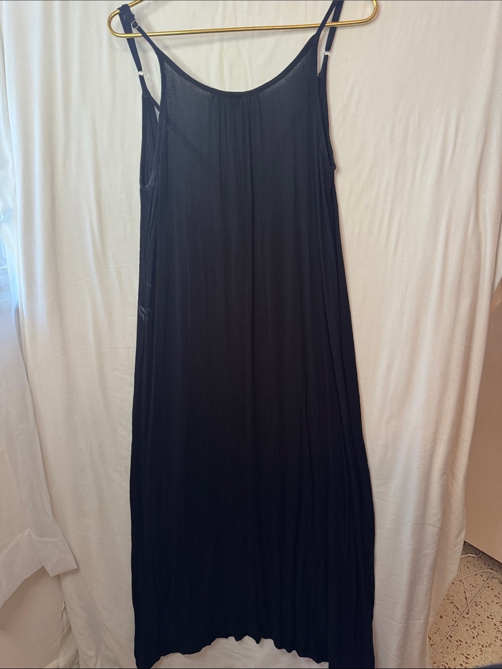 Raviya Black Maxi Slip Dress